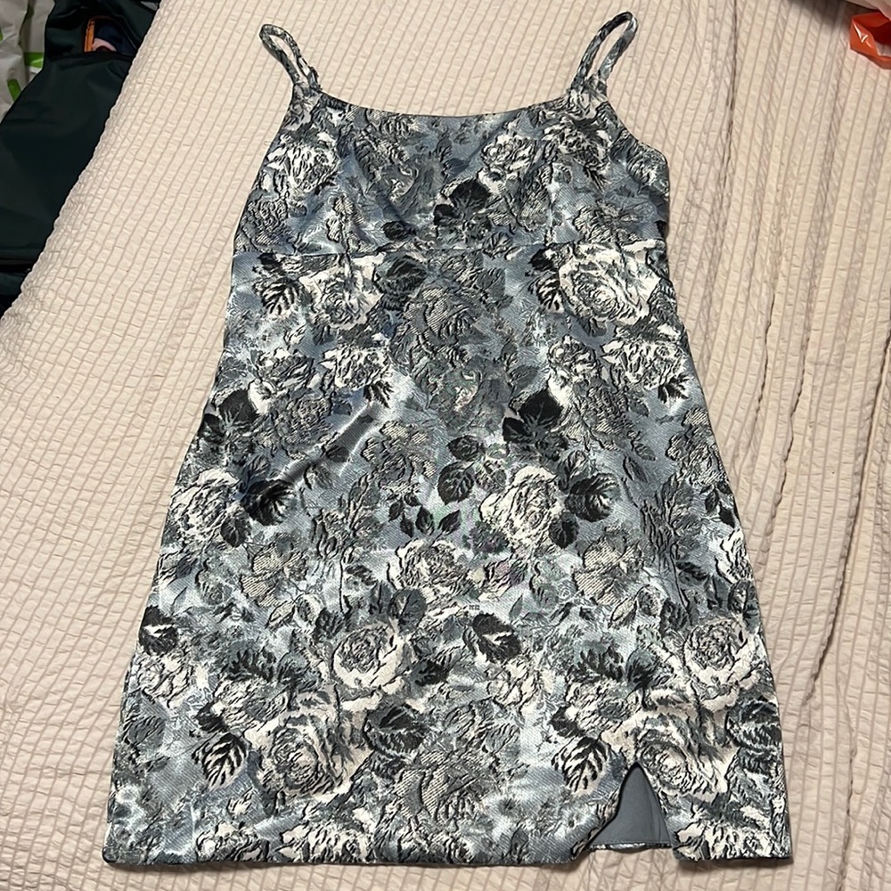 Blue Floral Dress Size M